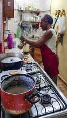 Intérieur d’un logement trouvé à la dernière minute à La Havane à Cuba