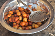 Boulettes de banane plantain après friture près de Malabo