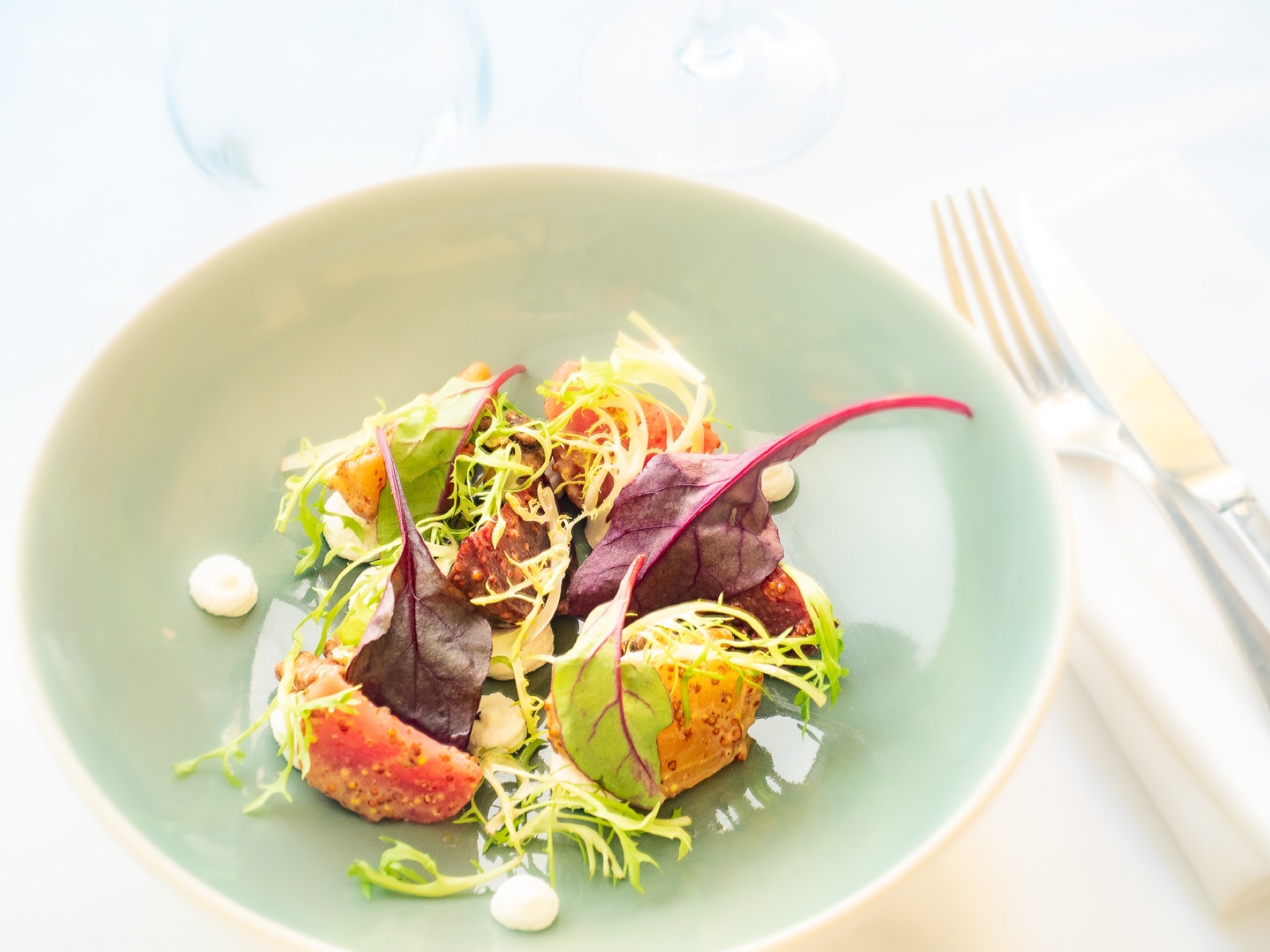 Assiette gastronomique photographiée par Nadia Probst