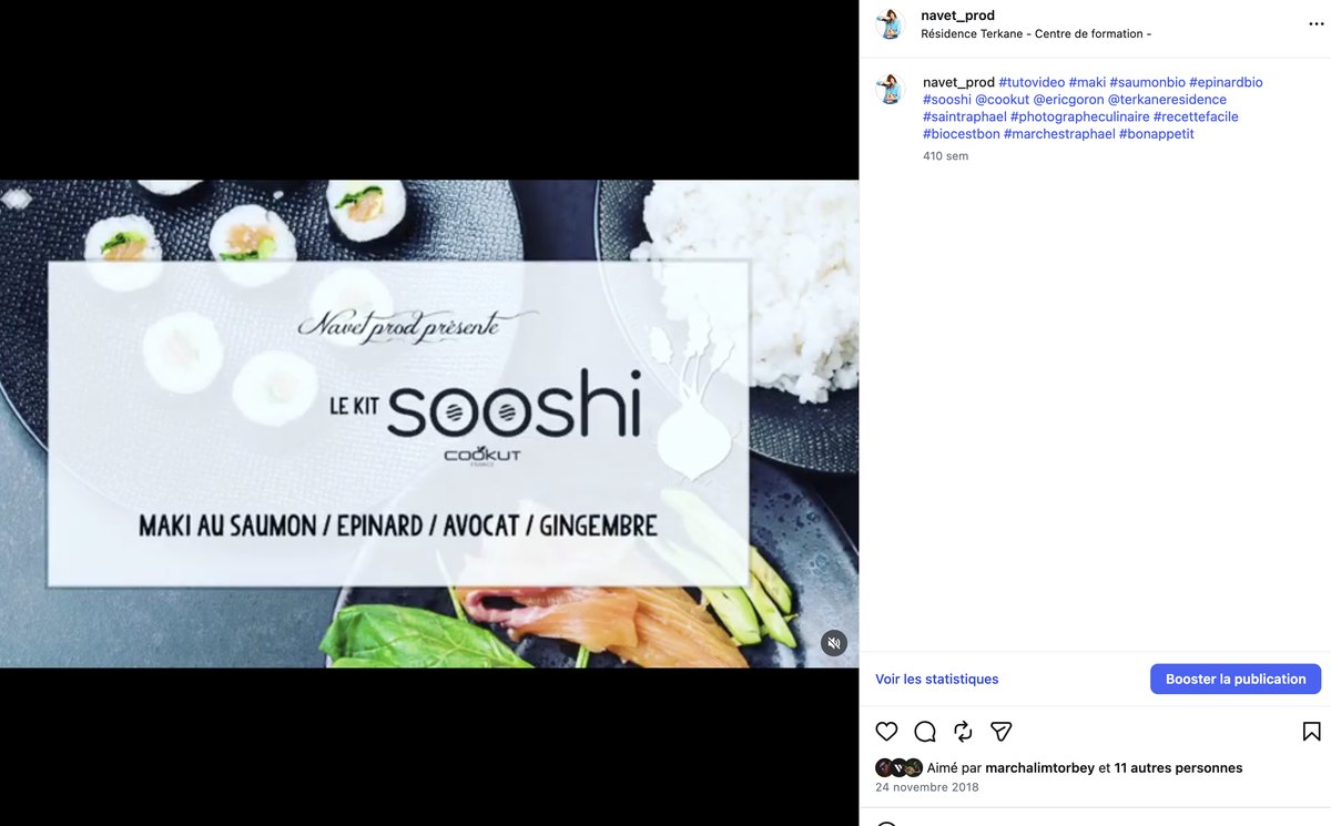 Makis en cours de préparation, extrait d’un film de recette